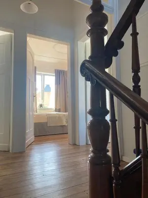 Ein Bett oder Betten in einem Zimmer der Unterkunft Pferdekopfhaus