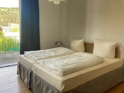 Ein Bett oder Betten in einem Zimmer der Unterkunft Pferdekopfhaus