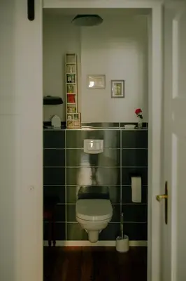Ein Badezimmer in der Unterkunft Pferdekopfhaus