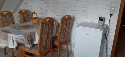 Küche/Küchenzeile in der Unterkunft Ferienwohnung Gutowski