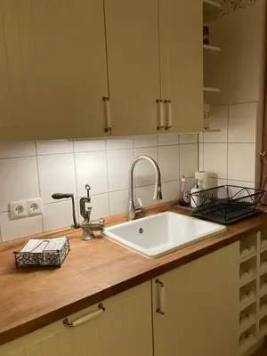 Küche/Küchenzeile in der Unterkunft Ferienwohnung Fröhlich