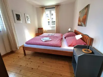 Ein Bett oder Betten in einem Zimmer der Unterkunft Ferienlodge von Scotti