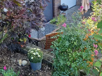 Ein Garten an der Unterkunft Ferienwohnung im Moseltal