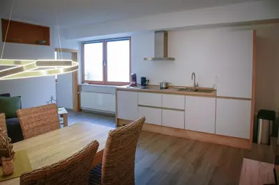 Küche/Küchenzeile in der Unterkunft Ferienwohnung Viventum34