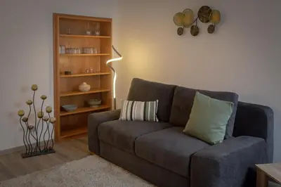 Ein Sitzbereich in der Unterkunft Ferienwohnung Viventum34