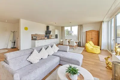 Ein Sitzbereich in der Unterkunft Mittelmosel Panorama Ferienwohnung