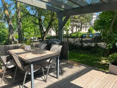 Ein Garten an der Unterkunft Ferienwohnungen Faulhauer