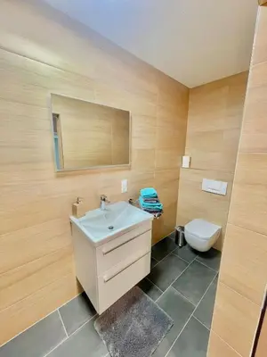 Ein Badezimmer in der Unterkunft Gästehaus Dobias
