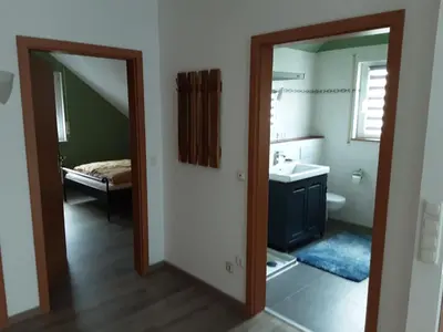 Ein Badezimmer in der Unterkunft Ferienwohnung Grujo