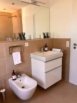 Ein Badezimmer in der Unterkunft Chebello