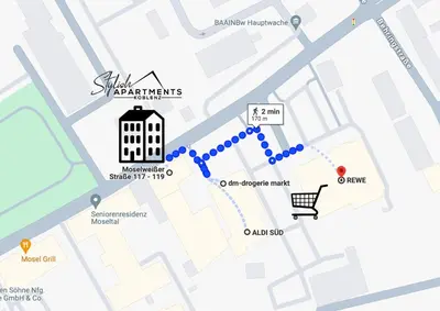 Grundriss der Unterkunft Special Apartment - stadtnah, Balkon, Parkplatz, E-Ladestation, Gitterbox für Fahrräder, Fitnessstudio