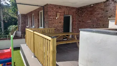 Ein Balkon oder eine Terrasse in der Unterkunft Villa Bad Bertrich