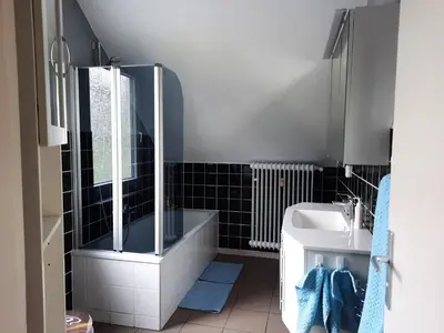 Ein Badezimmer in der Unterkunft Ferienwohnungen Joop