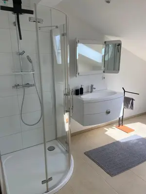 Ein Badezimmer in der Unterkunft Ferienwohnung Burgzauber