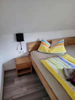 Ein Bett oder Betten in einem Zimmer der Unterkunft Haus Petra