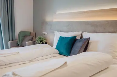 Ein Bett oder Betten in einem Zimmer der Unterkunft Pascals Ruhestube