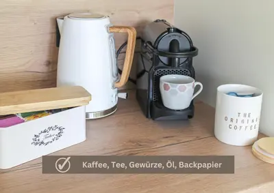 Kaffee-/Teezubehör in der Unterkunft Relax Apartment - für Familien, stadtnah, mit Parkplatz
