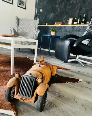 Ein Sitzbereich in der Unterkunft B&B RingLodge