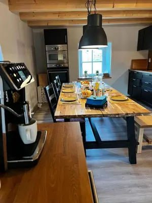 Ein Sitzbereich in der Unterkunft B&B RingLodge