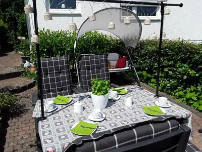 Ein Garten an der Unterkunft Ferienwohnung Eifelpanorama