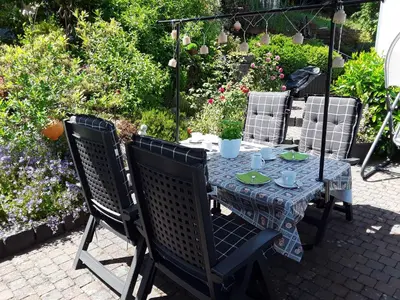 Ein Garten an der Unterkunft Ferienwohnung Eifelpanorama