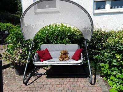 Ein Garten an der Unterkunft Ferienwohnung Eifelpanorama