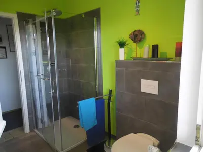 Ein Badezimmer in der Unterkunft Ferienwohnung Eifelpanorama