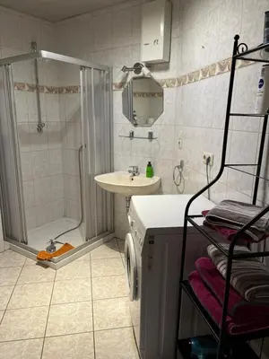 Ein Badezimmer in der Unterkunft Gästehaus Lara