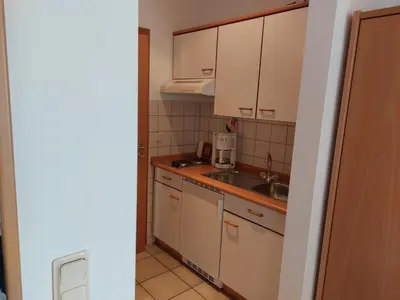 Küche/Küchenzeile in der Unterkunft Wein- und Gästehaus Hermes-Hoffmann