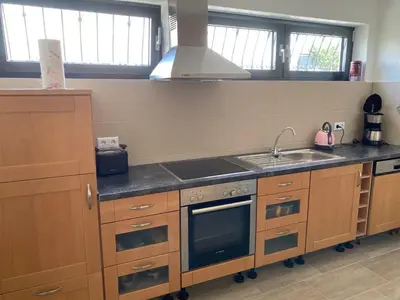 Küche/Küchenzeile in der Unterkunft Ferienwohnung Steinstraß Nähe Nürburgring