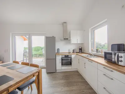 Küche/Küchenzeile in der Unterkunft Ferienhaus Eifelruhe in Filz