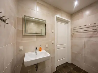 Ein Badezimmer in der Unterkunft Ferienhaus Eifelruhe in Filz