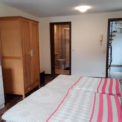 Ein Bett oder Betten in einem Zimmer der Unterkunft Maria-Haus