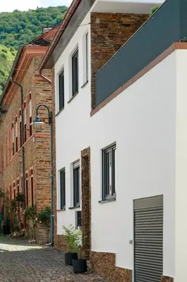 Das Gebäude in dem sich die Ferienwohnung befindet