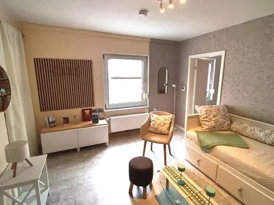 Ein Sitzbereich in der Unterkunft Ferienhaus Cornelia