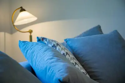 Ein Bett oder Betten in einem Zimmer der Unterkunft Stilvolle Wohnung bei Cochem - 2 Schlafzimmer