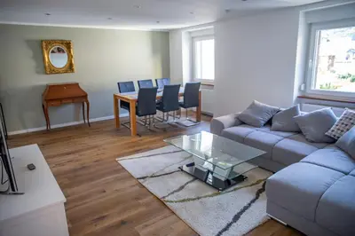 Ein Sitzbereich in der Unterkunft Stilvolle Wohnung bei Cochem - 2 Schlafzimmer