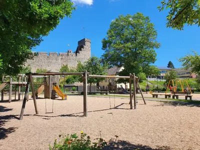 Ein Kinderspielbereich in der Unterkunft idyllisches Mühlengebäude
