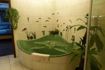 Ein Badezimmer in der Unterkunft Schreiner