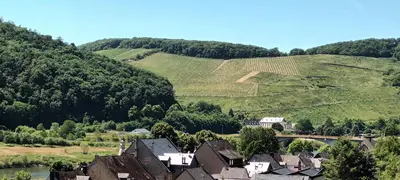 Ein allgemeiner Bergblick oder ein Berglick von der Ferienwohnung aus