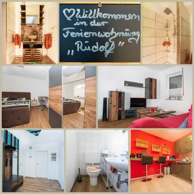 Küche/Küchenzeile in der Unterkunft Enscher Stübchen Ferienwohnung Rudolf