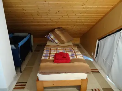 Ein Bett oder Betten in einem Zimmer der Unterkunft Fewo Lena