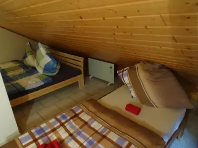 Ein Bett oder Betten in einem Zimmer der Unterkunft Fewo Lena