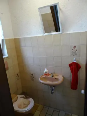 Ein Badezimmer in der Unterkunft Fewo Lena