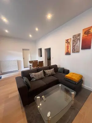 Ein Sitzbereich in der Unterkunft Apartment Rosenberg