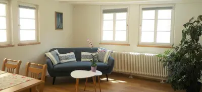 Ein Sitzbereich in der Unterkunft Alte Ratsschänke