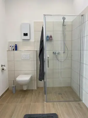 Ein Badezimmer in der Unterkunft Apartment in Mayen Zentrum nur 100 Meter