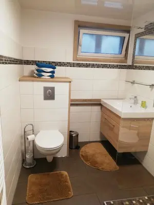 Ein Badezimmer in der Unterkunft Ferienwohnung Altmaier - Ferien auf dem Lande