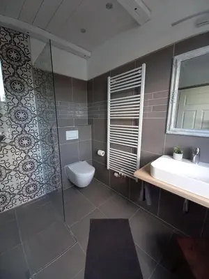 Ein Badezimmer in der Unterkunft Leeseits Luv