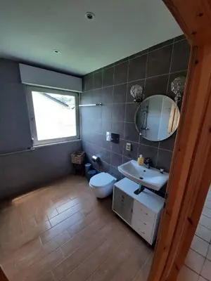 Ein Badezimmer in der Unterkunft Ferienhaus Schwalbennest